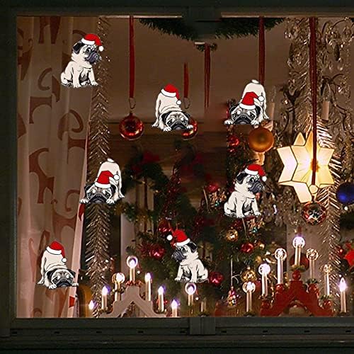 Коледни Стикери NEARTIME с Сладък Кученце на стената, Детска Стая, Спалня, Детска градина, Коледна Украса в Тъмното,