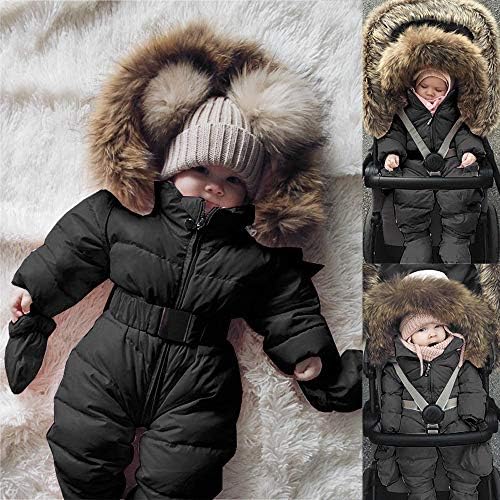 Детско палто За момчета, Гащеризон, Топло Зимно яке за новородени момичета, Връхни Дрехи, Анцуг с качулка, Зимни костюми
