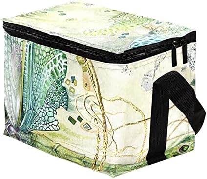 Дамски Чанта за обяд GUEROTKR, Кутия за Обяд за мъже, Дамски Кутия за Обяд, абстрактен ретро зелен животински модел