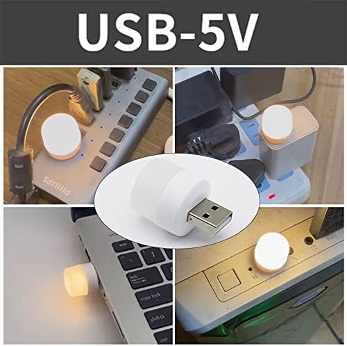 Нощен USB-осветление, Мини-led лампа, Без сензор за осветеност, Подключаемая, Топло бяло, Компактни, идеални за спални,