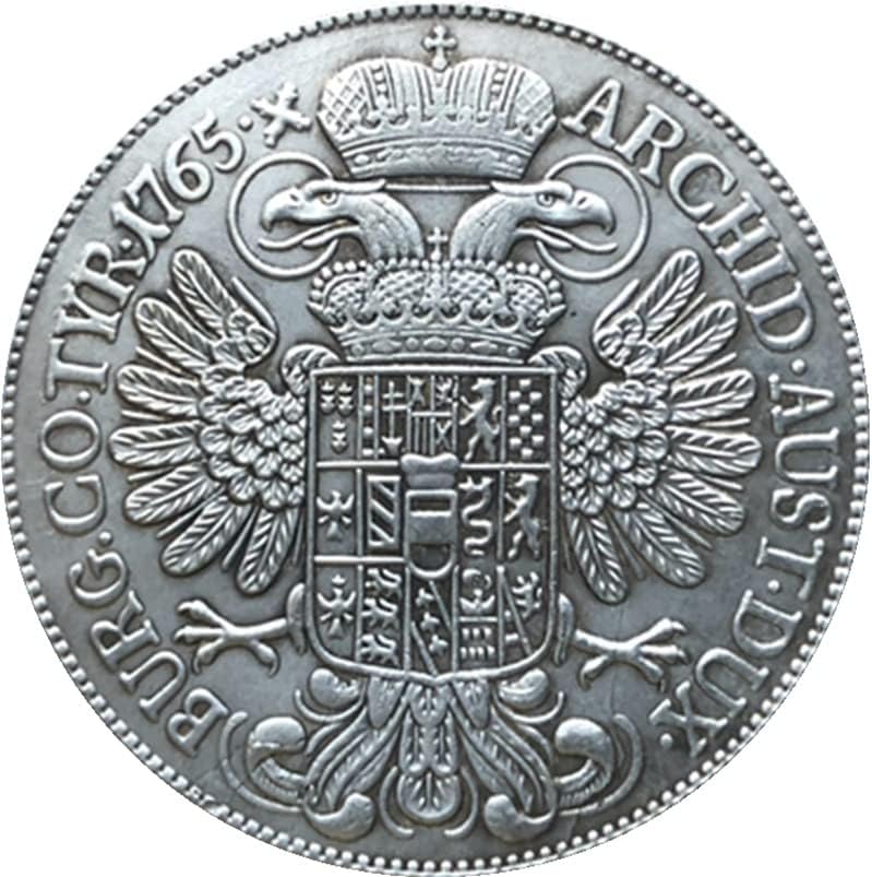 1765 Австрийските Медни Монети със сребърно покритие Антични Монети Събиране на Монети ръчно изработени може да Угаси