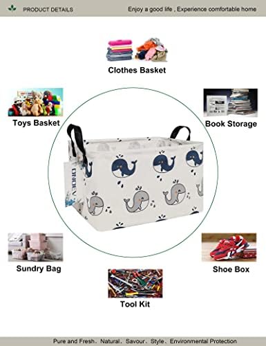Правоъгълна Сгъваема кошница за дрехи ONOEV, Холщовая кошница, Кошница за съхранение на бельо, е Подходящ за деца, офис, спалня, за съхранение на дрехи, детски играчки (