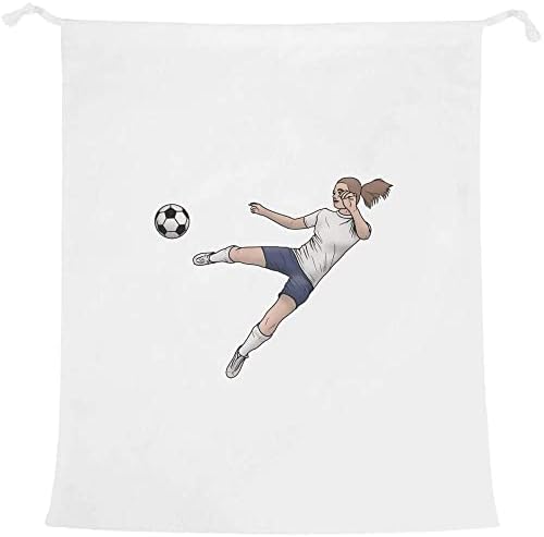 Чанта за дрехи Azeeda 'Football Момиче Kick' за измиване /на Съхранение (LB00022424)