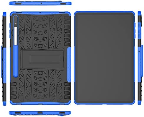 Калъф Labanem за Galaxy Tab S7 Plus, Сверхпрочный Удароустойчив калъф, Двупластова Броня, Комбиниран Защитен Твърд калъф