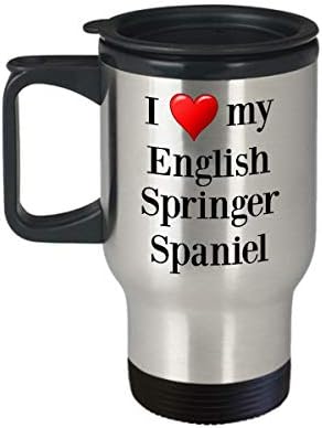 Чаша За Пътуване с Английски Springer-Спаниелем - Термоизолированная Кафеена Чаша За Любителите на Кучета От Неръждаема