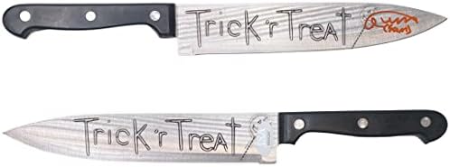 Куин Лорд, с автограф и надпис knife Trick 'r Treat Свидетел JSA