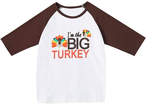 Aslaylme/ един и същ Тениска за Сестрите и Брат си за Деня на Благодарността, Тениска с Пуешко За Големи Малки Момчета