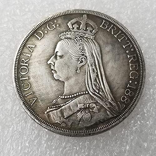 Старинни Занаяти Британска Възпоменателна Монета 1887 г. Монета за Спомен От Колекцията 164Coin Възпоменателна Монета