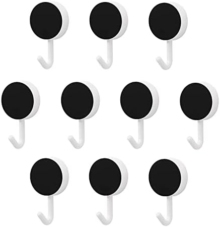 Черен Флаг на САЩ Кръгли Пластмасови Куки за Многократна употреба Лепило Куки, Окачени на Стената Куки за Кухня, Баня-10