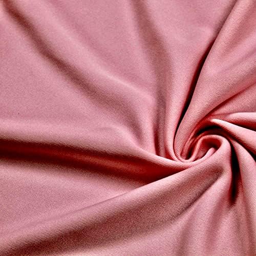 Нови тъкани Daily Evie Dusty Pink От полиестер с двойно плетиво за гмуркане by The Yard - 10021, Образец /Мостра (4x2