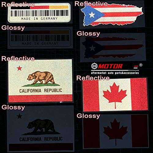 Vinyl Стикер с надпис Знаме на Флорида, щата Флорида, САЩ - 4 опаковки Светлоотразителни, 2 инча, 3 инча, 4 инча, 6 Инча,