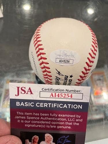 Бейзболен сингъл Джони Vander Meer Детройт Тайгърс с автограф от Jsa Authentic - Бейзболни топки с автографи