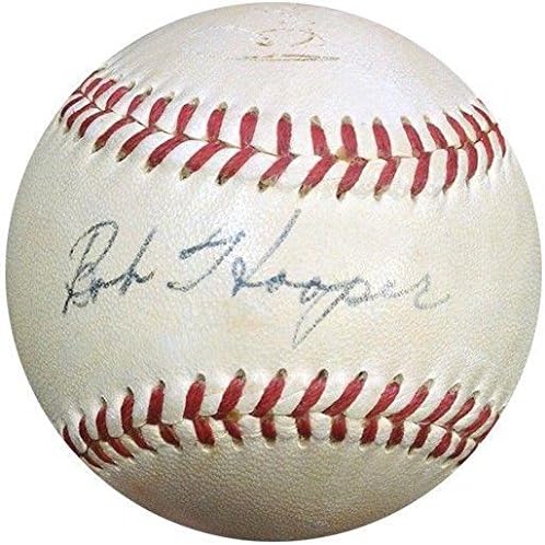 Боб Hooper & Bobby Brown Ретро Играта на топка с Автограф Harridge Редки Auto JSA COA - Бейзболни Топки С Автографи