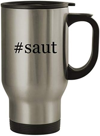 Подарък дрънкулки #saut - Пътна Чаша от Неръждаема Стомана за 14 грама, сребрист