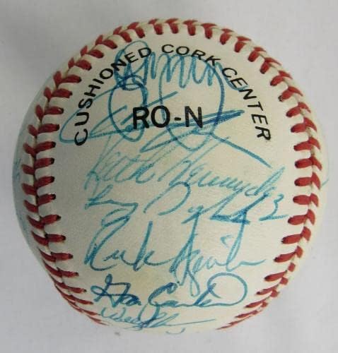 1986 Метс подписаха бейзболен договор с Гари Картър , Дэррилом Строберри, Дуайтом Гуденом + 22 бейзболни топки с автографи