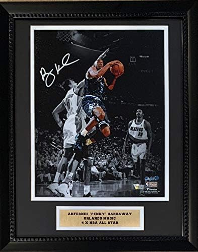 Анферни Пени Hardway С Автограф Орландо и Подпис на 11x14 Баскетболно Снимка В Рамка Фанатици Автентичен COA