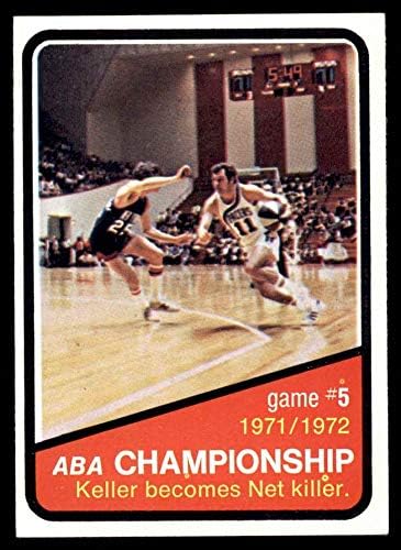 1972 Topps 245 Игра първенство ABA 5 Индиана/ Ню Йорк Пейсърс/ Нетс (Баскетболно карта) EX/ Mount Пейсърс/Нетс