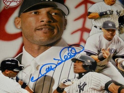Снимка на Гари Шефилд размер 8x10 с автограф (в рамка и матово покритие) - Ню Йорк Янкис! - Снимки на MLB с автограф