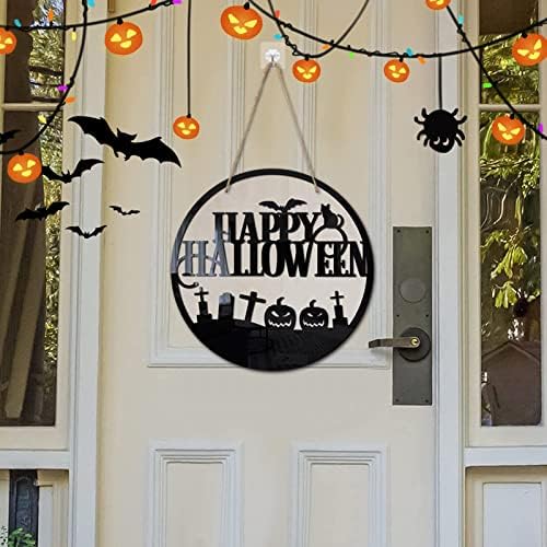 Щастливата Вратата на Хелоуин, Висящи Бижута, Дървена Врата Щастлив Хелоуин, Подвесная за парти в чест на Хелоуин, Венец