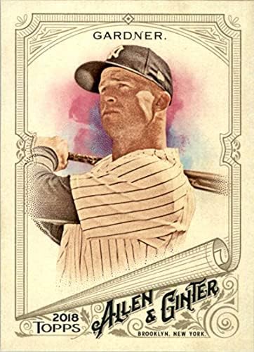2018 Алън и Гинтер 308 Бейзболна картичка Бретта Гарднър от Ню Йорк Янкис - GOTBASEBALLCARDS