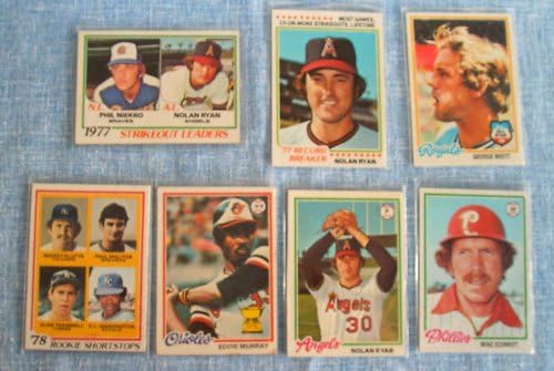 1978 Пълен набор от бейзболни картички Topps MLB от 726 картички. Състоянието варира от Отлично до Почти Ментов. Включва