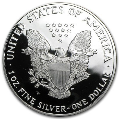 2001 W Американски Сребърен Орел В Нежната Хубав и с надпис COA. 999 Проба Сребро с монетным двор на стойност 1 долар