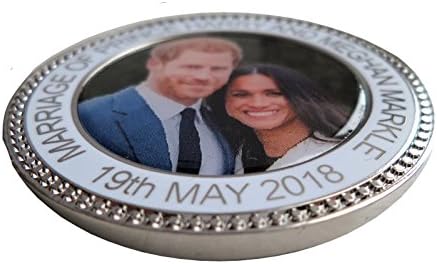1000 Знамена Възпоменателна Монета-Медал на Принц Хари и Меган Маркл на Кралската сватба - В опаковка - Boxed