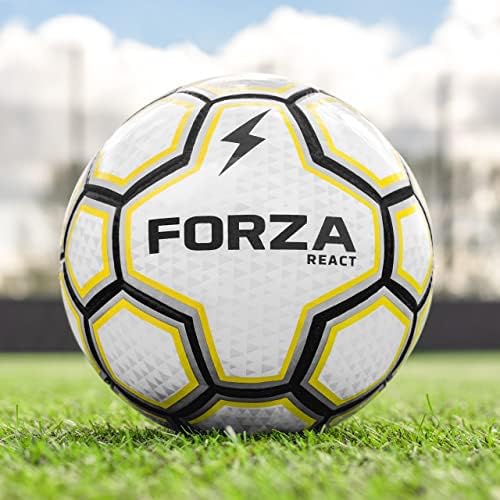 Футболни топки FORZA Pro GK React (нередовен отскок) - Футболна топка 5-ти размер и футболна топка, 4-ти размер за подобряване на рефлексите на вратаря и реакция на играча