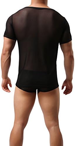 Мъжки Окото е Прозрачна Риза ONEFIT, Ризи с къси ръкави, Секси Жилетка