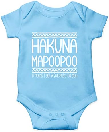 AW Fashions Hakuna Mapoopoo - Пародия На филм И Забавен Превод - Мило Цельнокроеное боди За Новородени