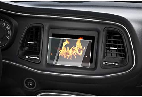 Защитно фолио за автомобилни екрана CDEFG със сензорен екран на Централното управление и навигация за Challenger 7 Инча Uconnect 2018 2019, Закалено стъкло HD, устойчиво на надраскв