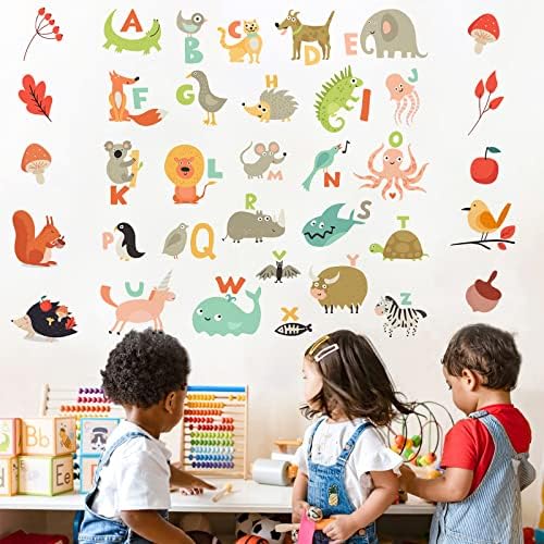 Детски Стикери за стена с една буква от азбуката на Влак, Обучение Стикери за Стена, Отклеивающиеся Подвижни Винилови