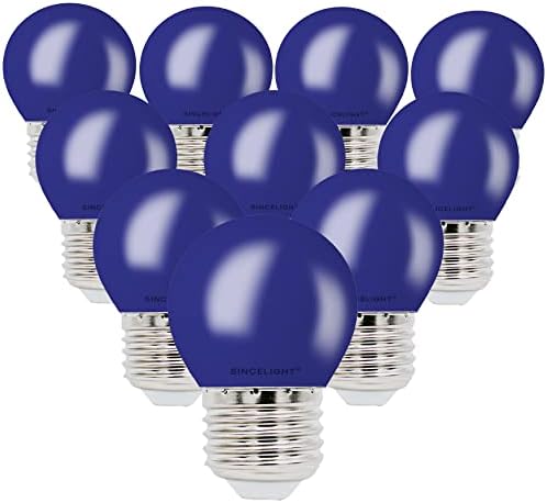 SINCELIGHT E27 Led лампа, син цвят, мощност 1 W за Празнични Декоративни парти в градината, опаковка от 10