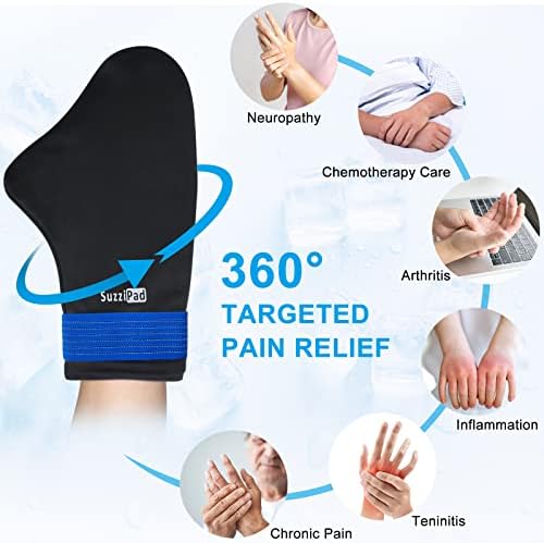 Студени Ръкавици с лед за ръце SuzziPad за химиотерапия Невропатия, Задържане и студена терапия на Ревматоиден артрит,